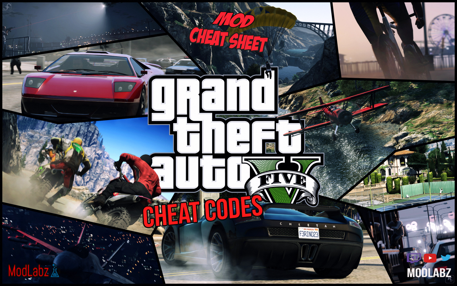 Gta 5 Cheat Codes Invincibility Weapons Ammo Lower Wanted Level And So Much More Mod Cheatsheet Modlabz